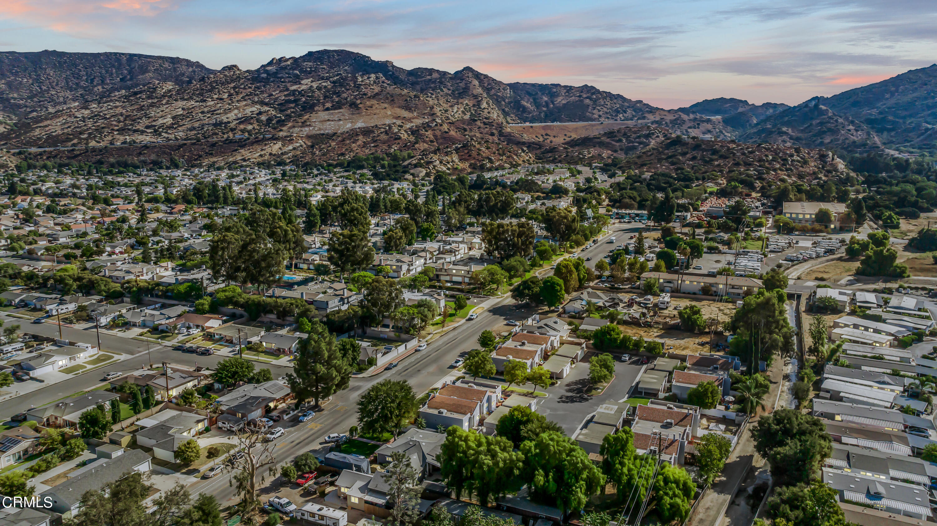 6392 Katherine Road, Unit B Simi Valley, CA 93063 - Photo 25 of 26 an aerial view of residential houses and outdoor space