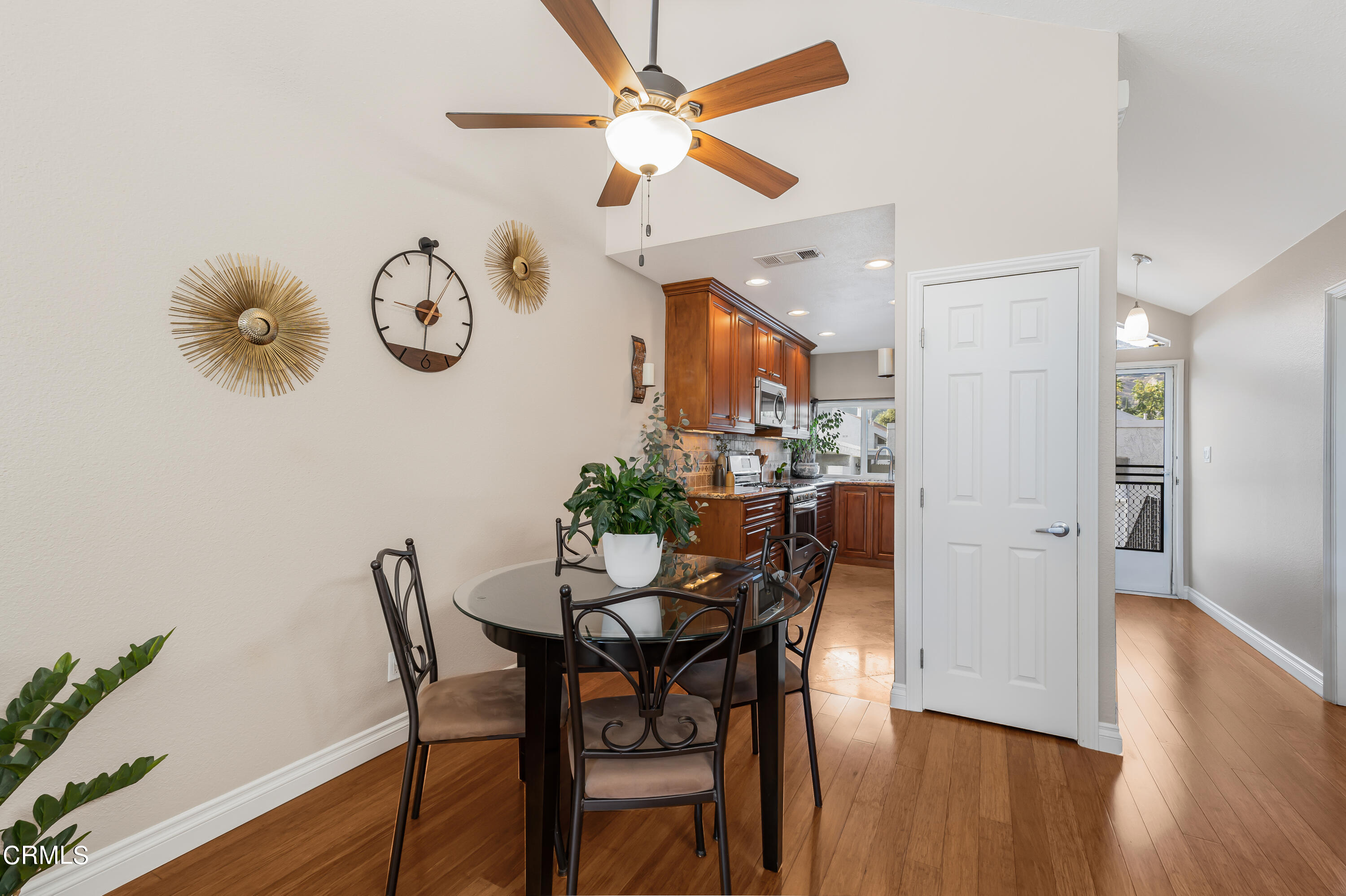 6392 Katherine Road, Unit B Simi Valley, CA 93063 - Photo 5 of 26 a view of a dining room with furniture and wooden floor