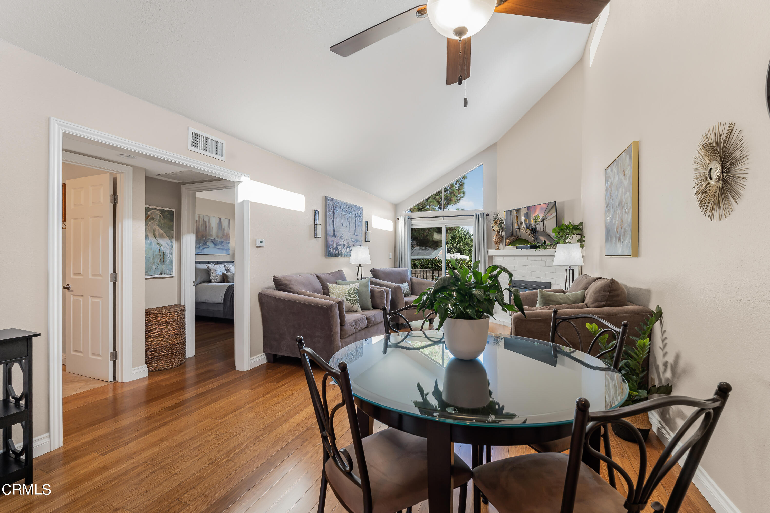 6392 Katherine Road, Unit B Simi Valley, CA 93063 - Photo 6 of 26 a view of a dining room with furniture and wooden floor