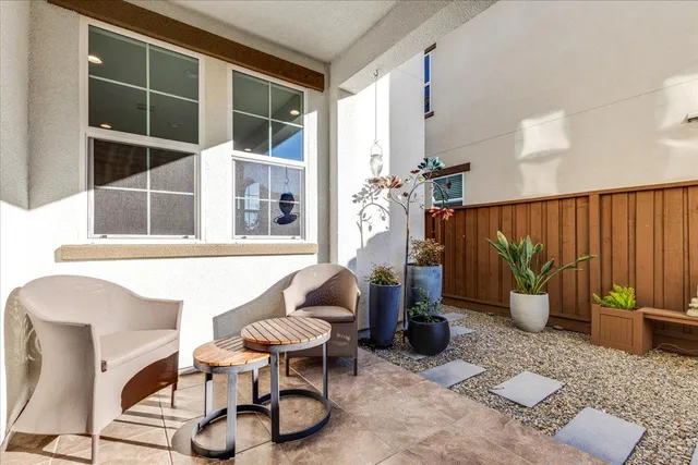 a view of a house with a patio