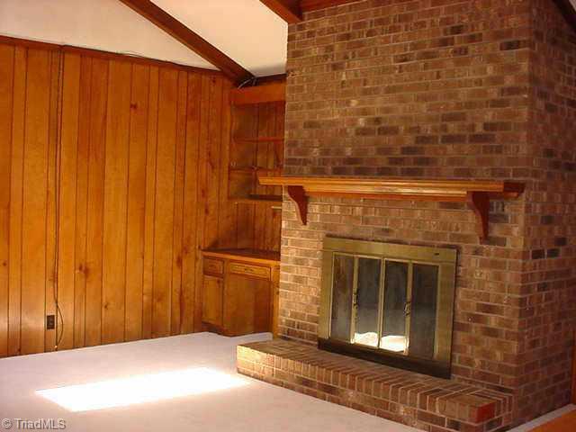 1421 Chesterfield Road Clemmons, NC 27012 - Photo 3 of 9 Other. Den w/vaulted beam ceilings, skylights and new carpet