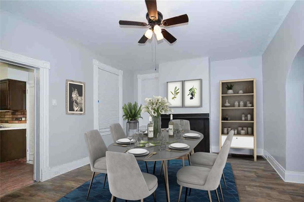 97 Royal Street Pittsburgh, PA 15212 - Photo 7 of 24 a view of a dining room with furniture and wooden floor