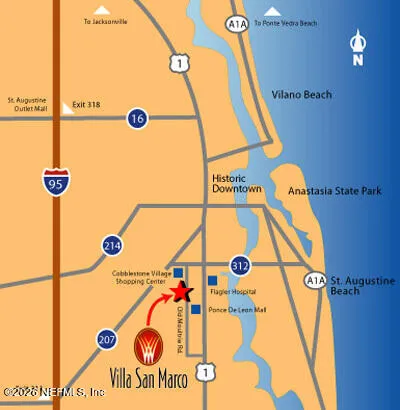 $2,100 | 410 South Villa San Marco Drive, Unit 201, St. Augustine, FL 32086