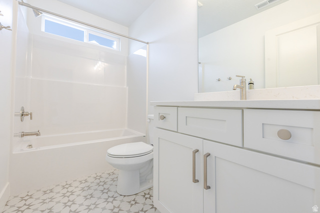 4741 Olive Avenue, Unit 406 Mapleton, UT 84664 - Photo 15 of 20 Full bath featuring vanity and tub / shower combination