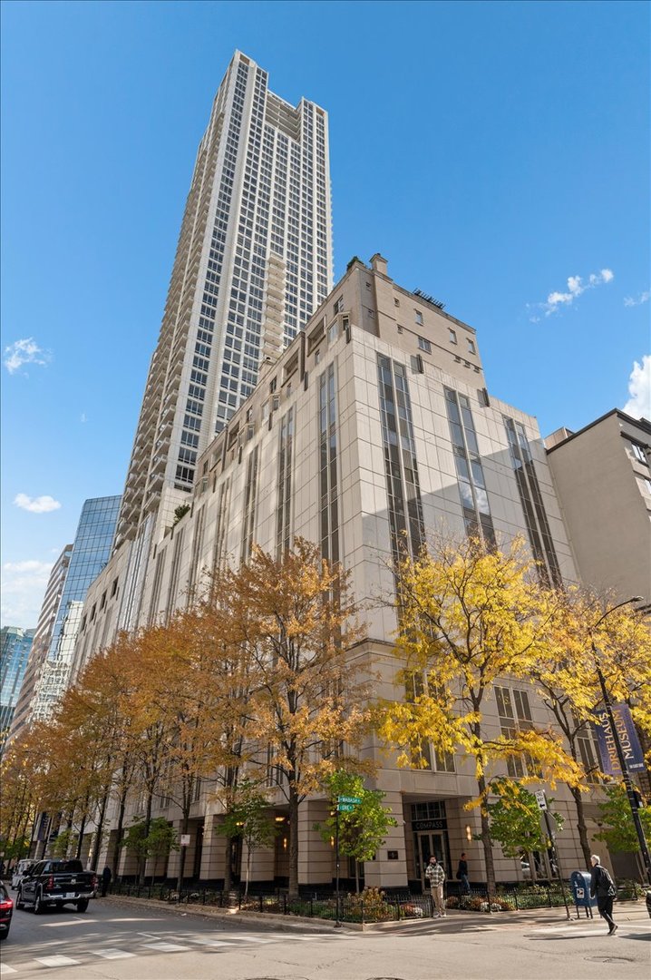 a front view of a building