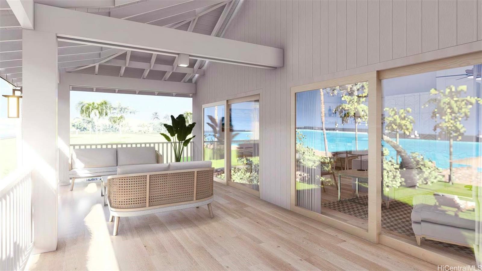 84-253 Farrington Highway Waianae, HI 96792 - Photo 16 of 23 a view of a living room and a porch with furniture