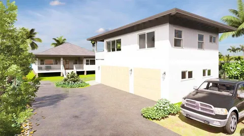 a house with garden in front of it