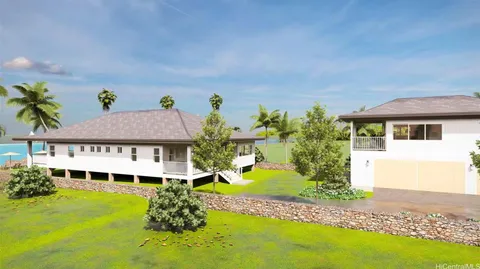 a view of a house with a swimming pool