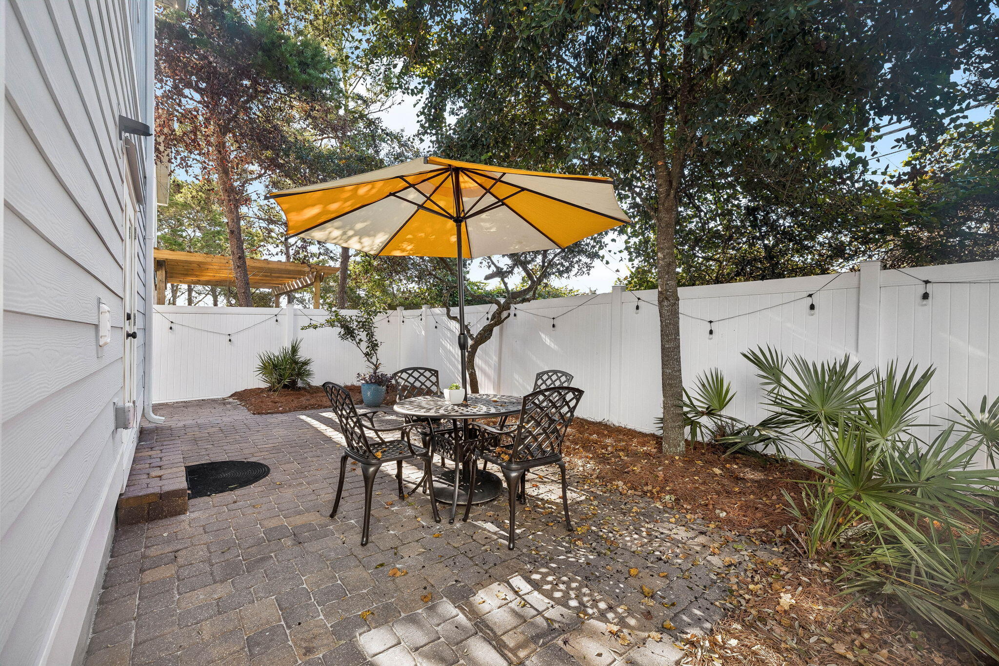 27 Grayling Way Inlet Beach, FL 32461 - Photo 24 of 33 Backyard with patio and nice shade