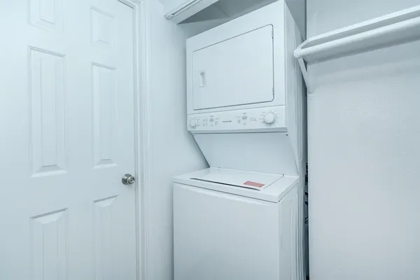 a close up of a washer and dryer