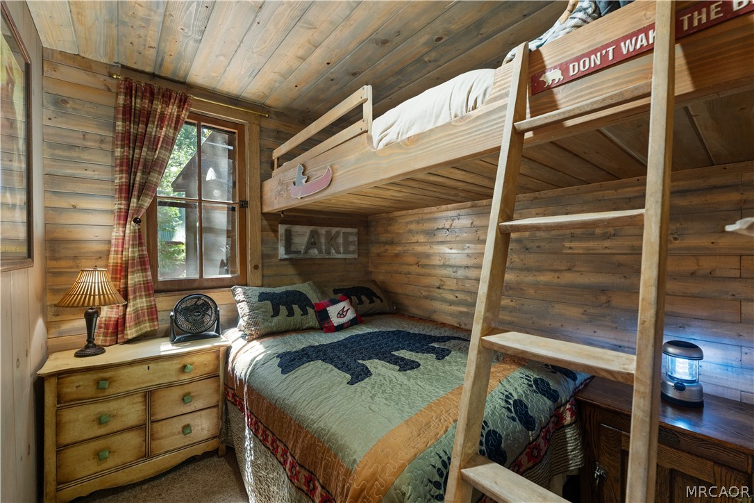 70 Barton Flats Road Angelus Oaks, CA 92305 - Photo 8 of 44 Bedroom 2-This bedroom sleeps 3 and is one the main floor of the cabin