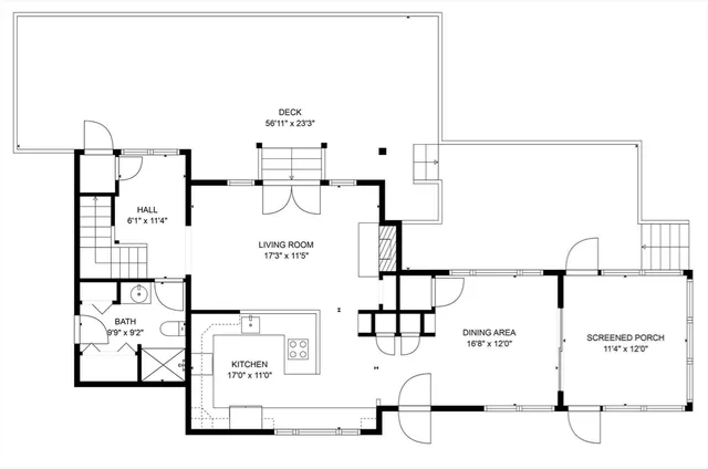 a picture of a floor plan