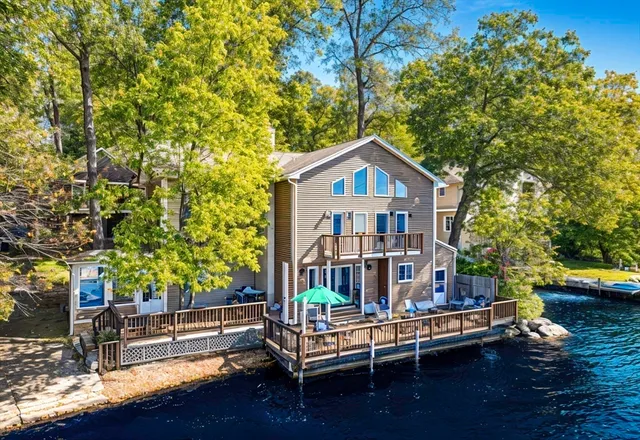 front view of a house with a large windows