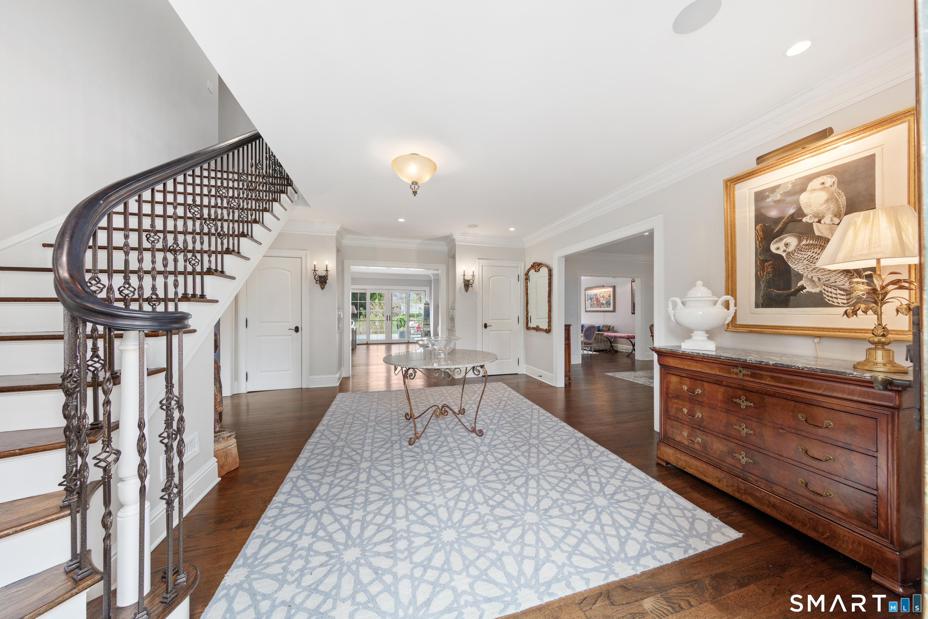 22 Cavray Road Norwalk, CT 06855 - Photo 3 of 40 Gracious Entry Foyer looking to Living Room and backyard
