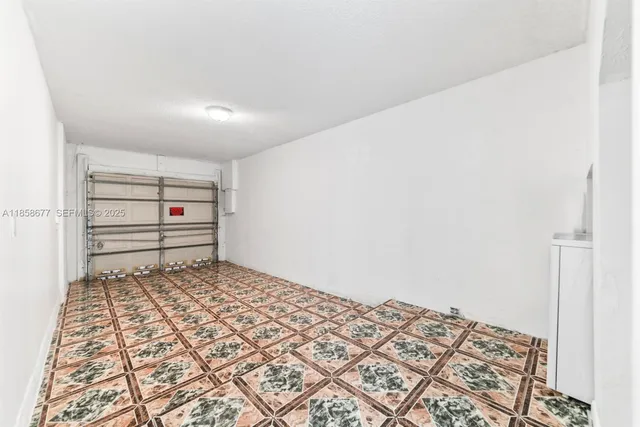 a view of a room with a rug