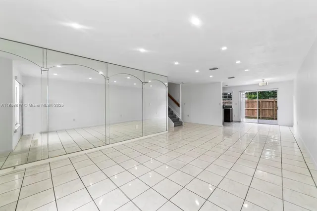 a view of an empty room