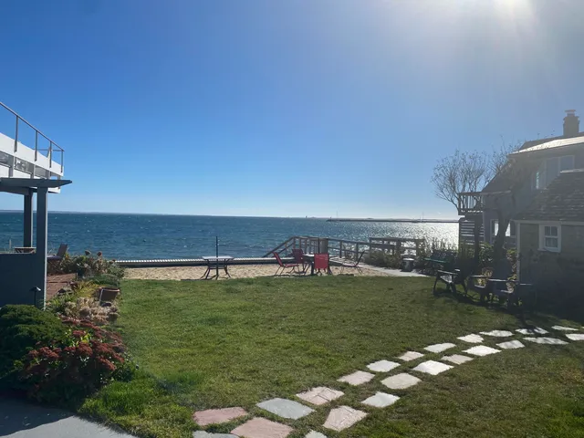 a view of a golf course with a lake