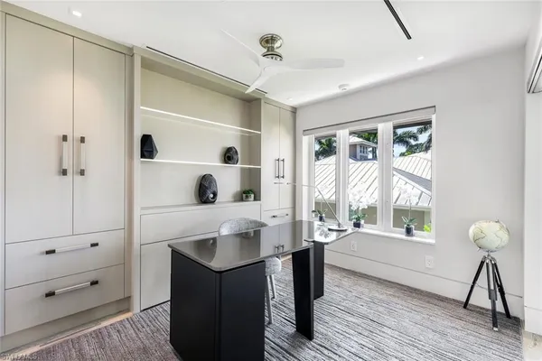 a workspace with a window