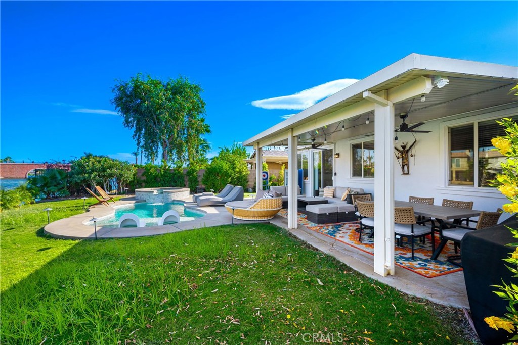 84290 Tramonto Way Indio, CA 92203 - Photo 41 of 45 a view of a house with backyard porch and patio