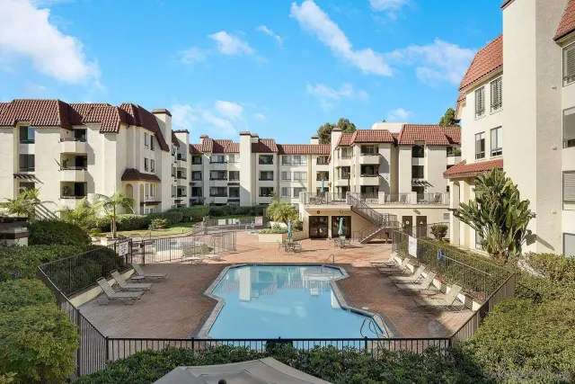 a view of a building with outdoor space