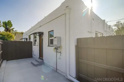 a kitchen with a stove and a refrigerator