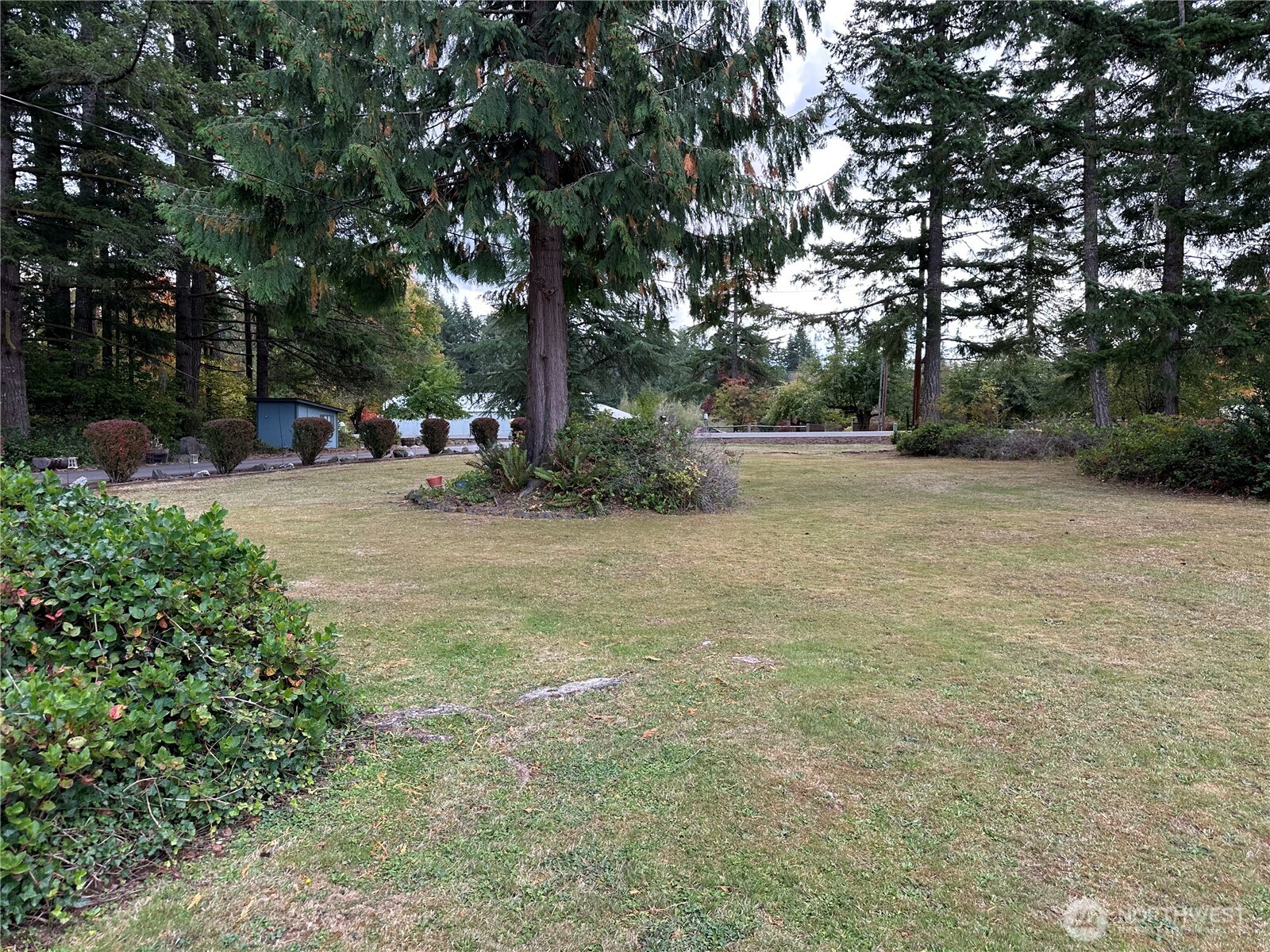 1487 Centralia Alpha Road Chehalis, WA 98532 - Photo 27 of 36 a backyard of a house with table and chairs