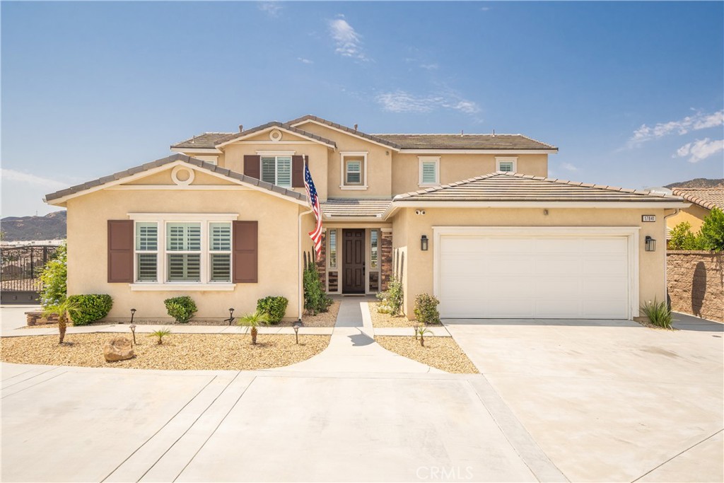 a front view of a house