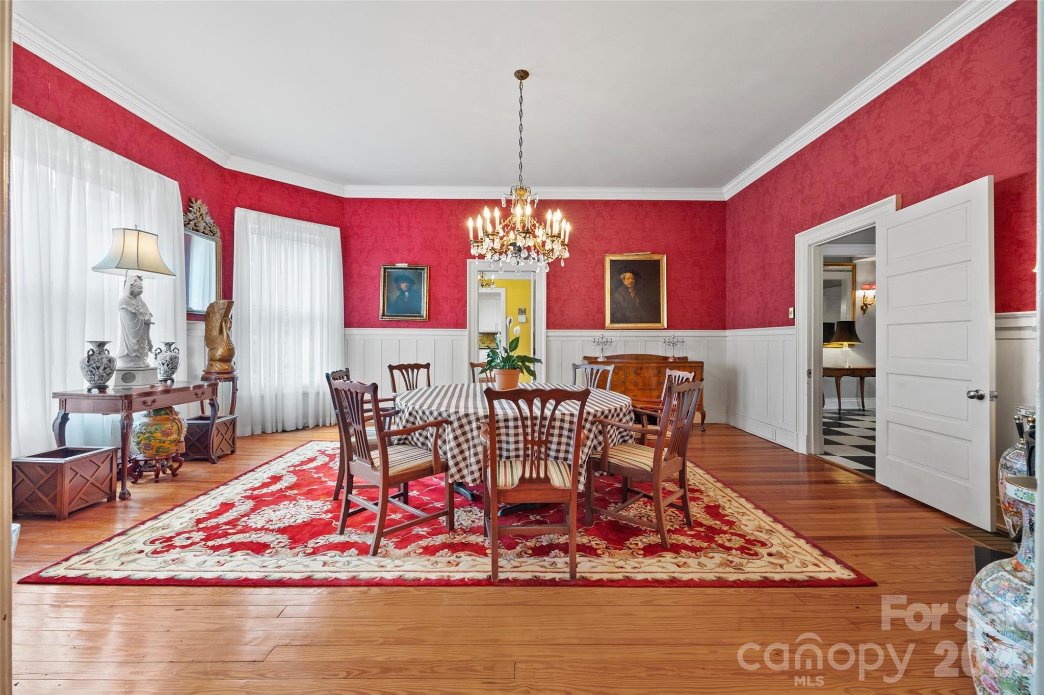 530 East Rutledge Avenue Gaffney, SC 29340 - Photo 12 of 47 a view of a dining room with furniture window and wooden floor