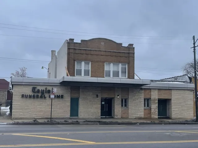 a view of a building with a outdoor space