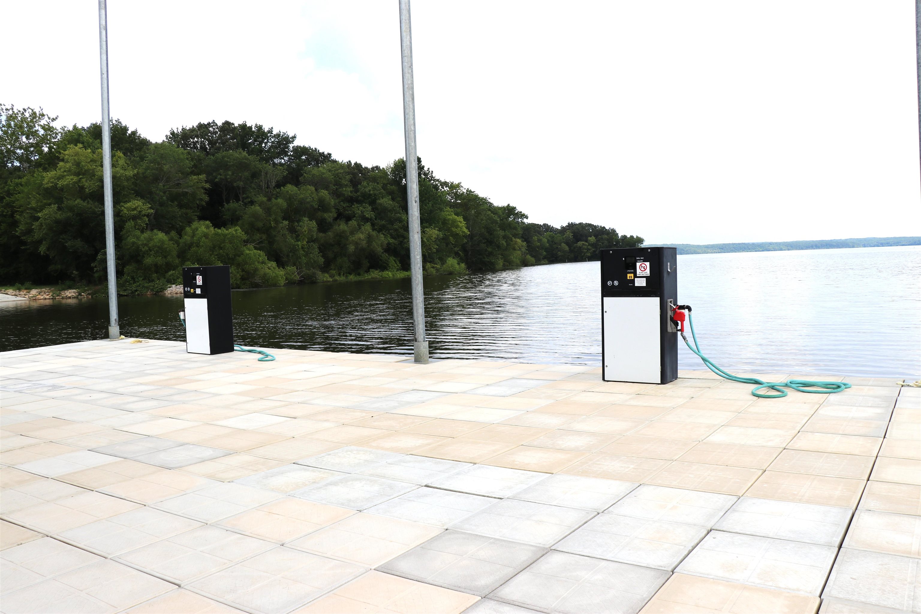 160 Patrick Drive Springville, TN 38256 - Photo 20 of 34 Waterfront dock with two utility pedestals, providing shore power and water connections