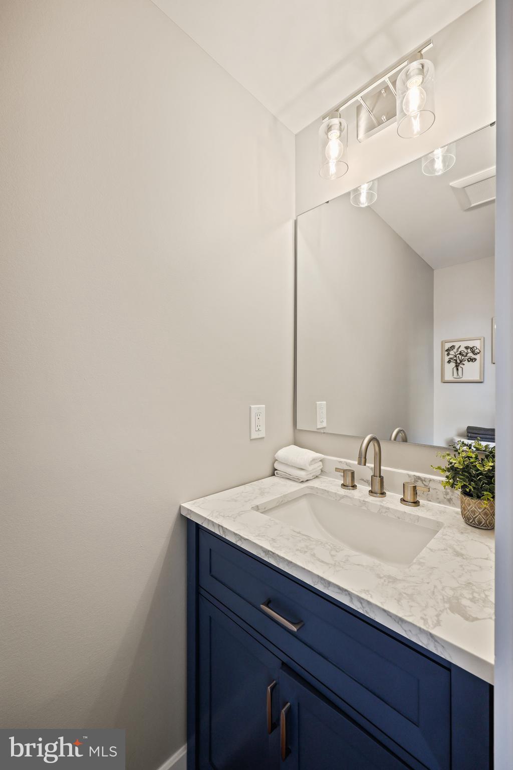 1465 Towson Street Baltimore, MD 21230 - Photo 15 of 39 a bathroom with a sink and a mirror