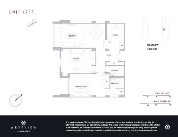 $1,075,000 | 625 Main Street, Unit 733 | Roosevelt Island