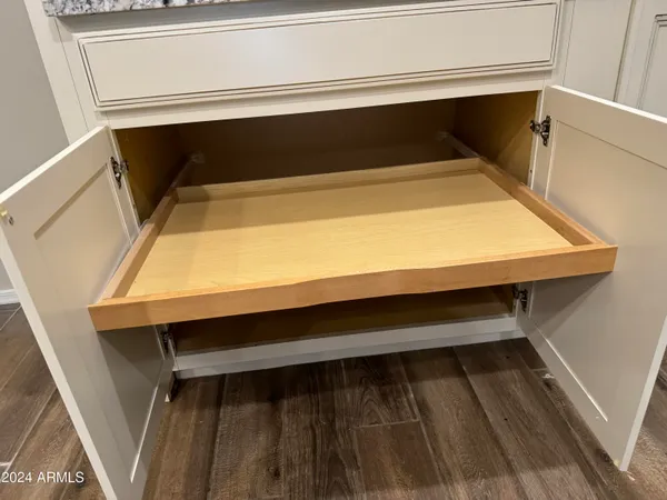 a close view of closet