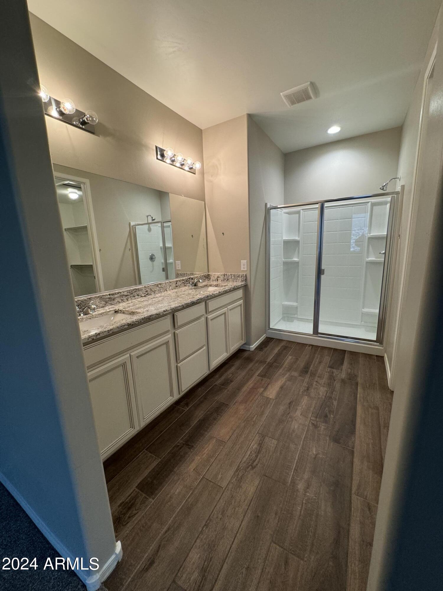 10207 South Moonlit Riverwalk Trail Vail, AZ 85641 - Photo 2 of 21 a bathroom with a sink and a mirror