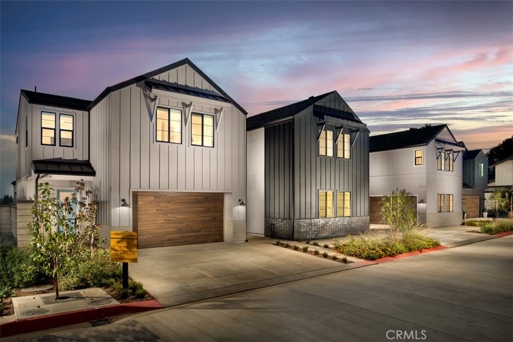 model home street scene