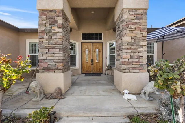 a front view of a house with a