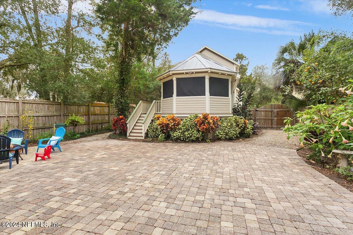 21E Casanova Road St. Augustine, FL 32080 - Photo 21 of 29 a view of house with pool and sitting area
