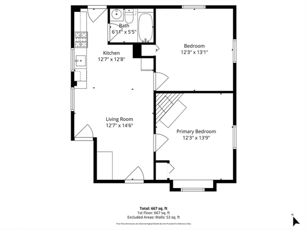 $2,500 | 7 Orchard Street, Unit 1, Newton, MA 02458