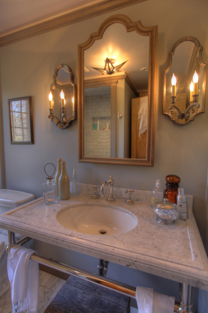 171 Main Road Monterey, MA 01230 - Photo 30 of 42 a bathroom with a sink and a mirror