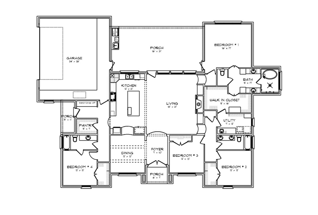 6697 Ridgeview Estates Lane Bryan, TX 77808 - Photo 10 of 12 a picture of a bathroom with a white wall and a picture