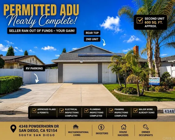 $849,900 | 4348 Powderhorn Drive, San Diego, CA 92154