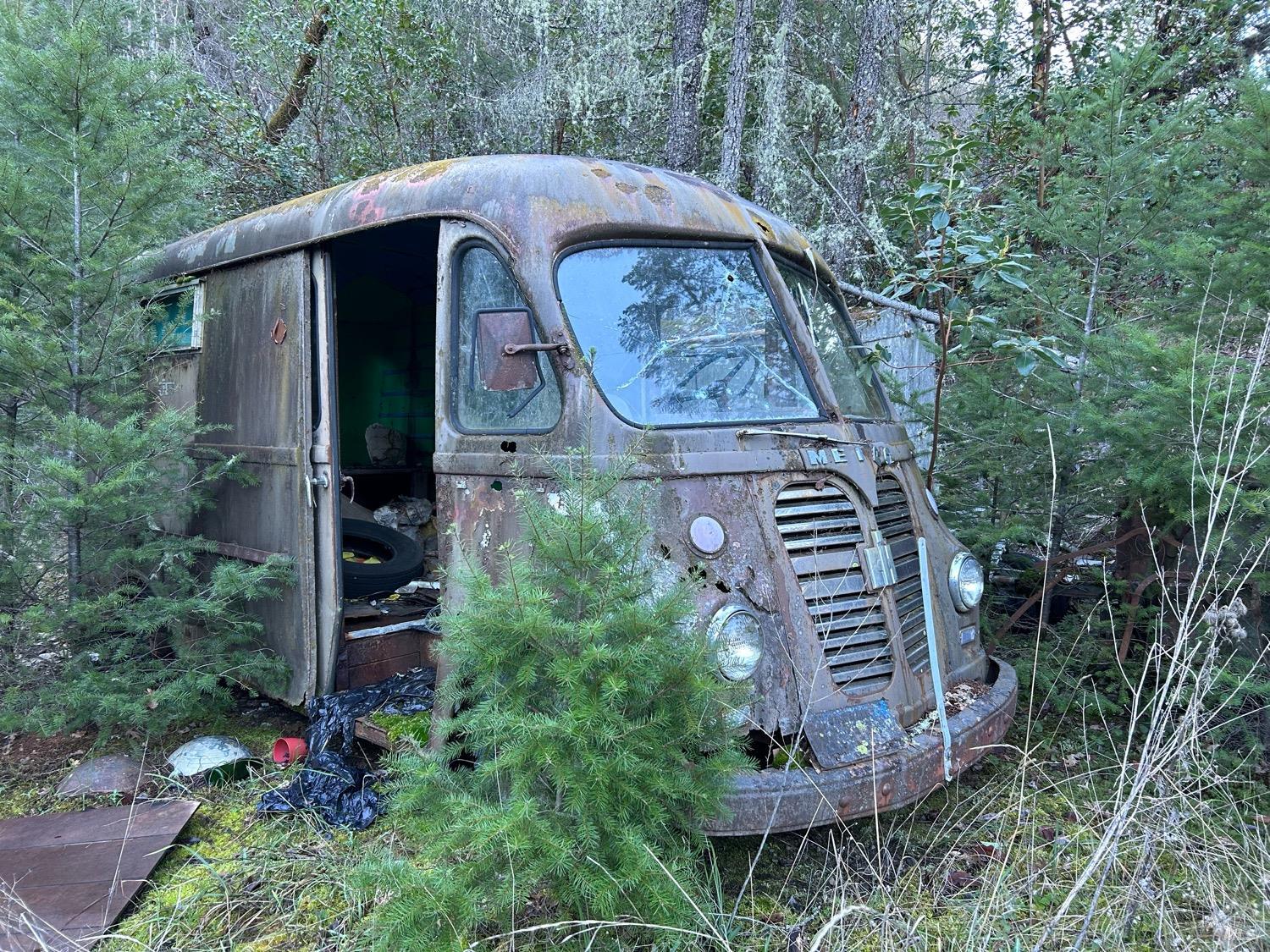9000 Spyrock Road Covelo, CA 95428 - Photo 23 of 33 a view of a small house with a small yard plants and large tree