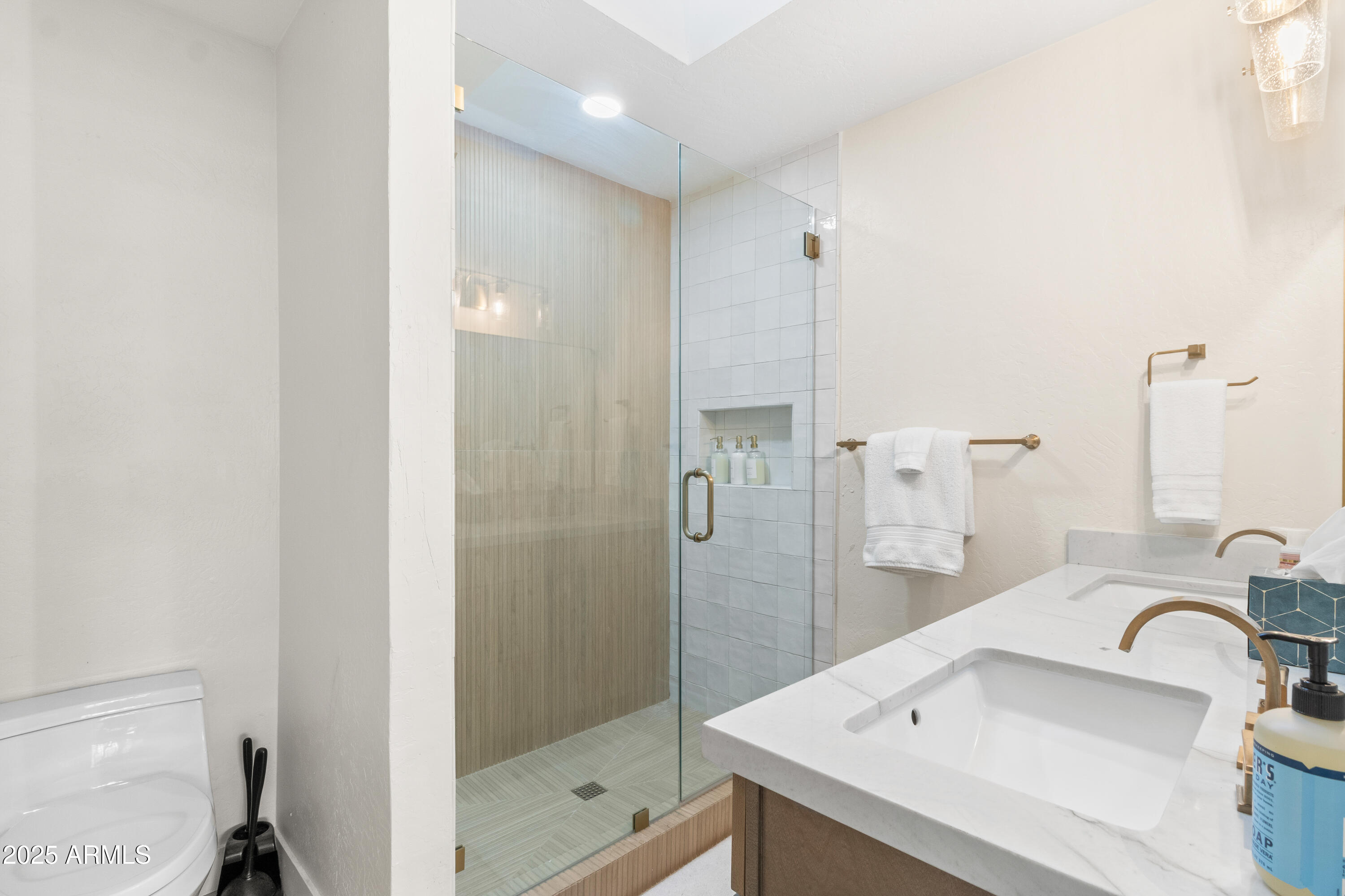 7451 Buck Springs Road Pinetop, AZ 85935 - Photo 28 of 35 a bathroom with a sink and mirror