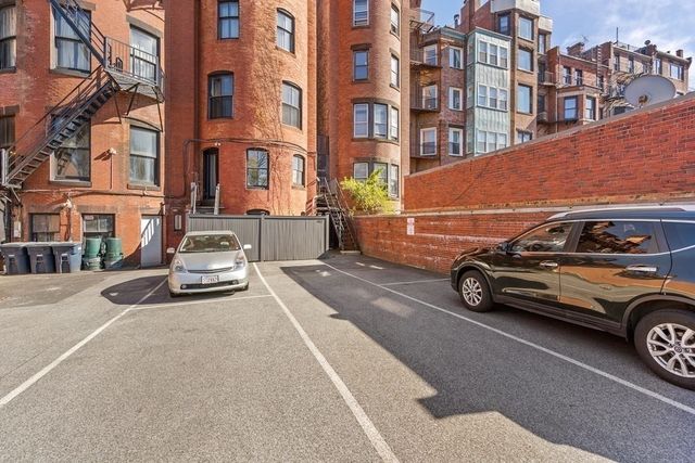 a car parked on the side of a street