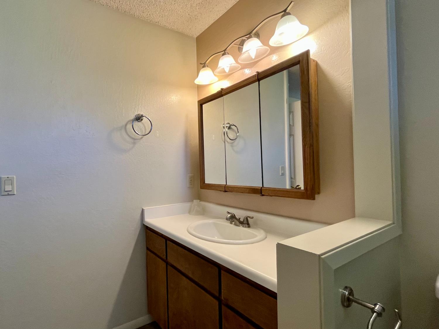 10747 Mt Vernon Road Auburn, CA 95603 - Photo 20 of 33 a bathroom with a sink vanity and a mirror