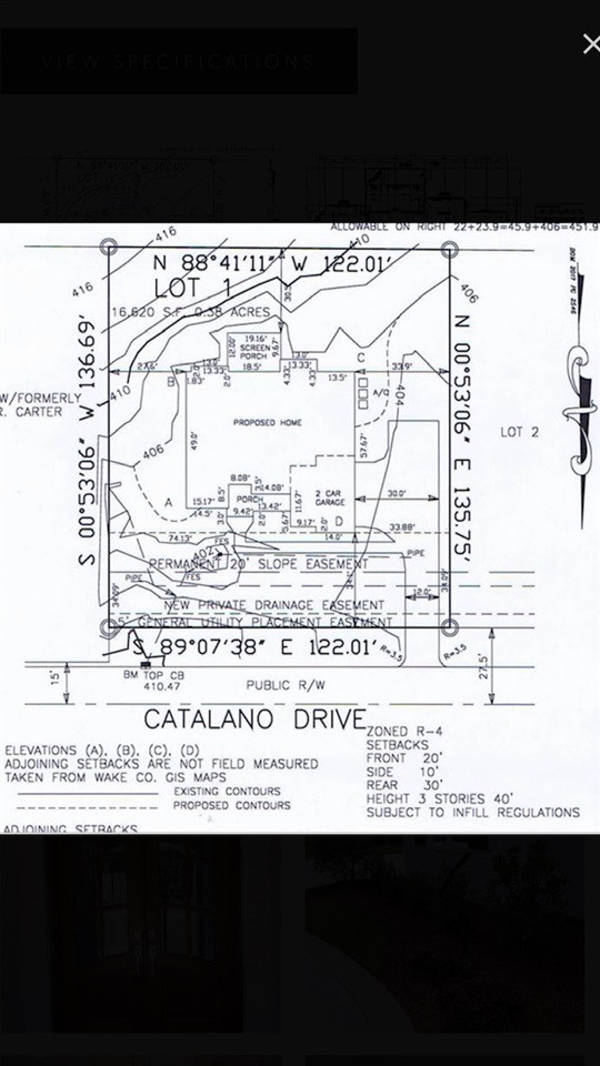 3513 Catalano Drive Raleigh, NC 27607 - Photo 28 of 30 Plat Map