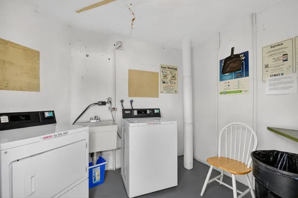 a room with storage and utility