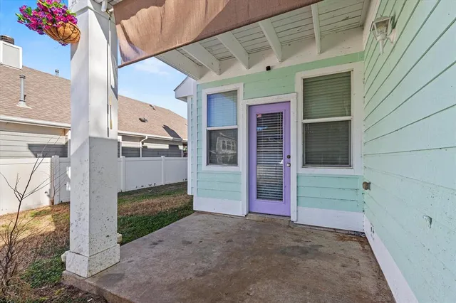 a view of front door of house