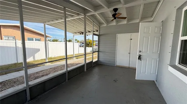 a view of a room with window