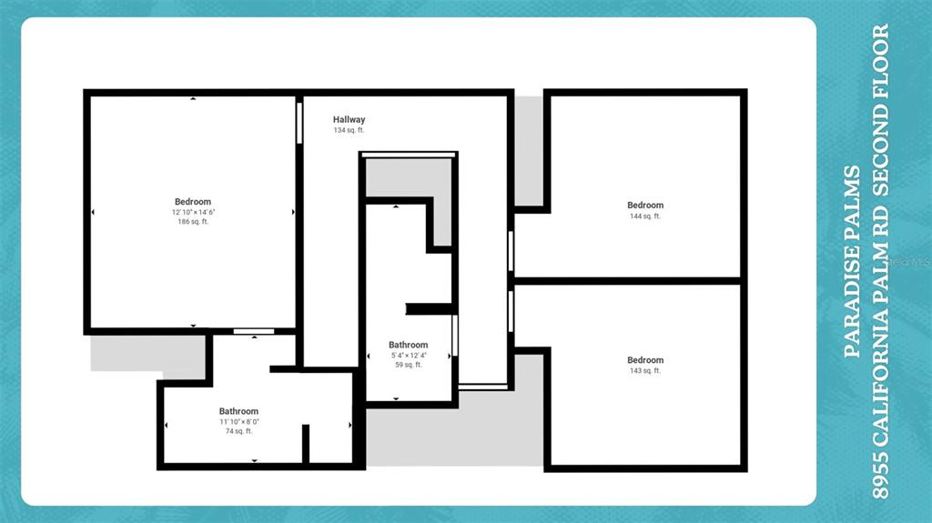 8955 California Palm Road Kissimmee, FL 34747 - Photo 26 of 44 a picture of a floor plan